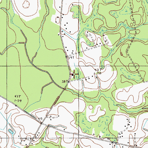 Topographic Map of Birch Creek Church, SC
