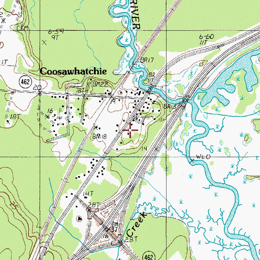 Topographic Map of Saint Pauls Church, SC