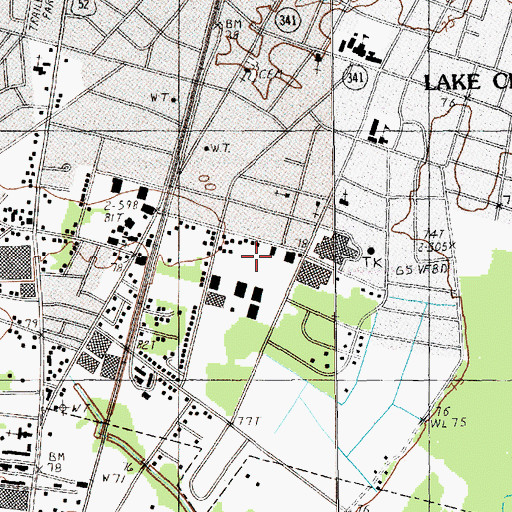 Topographic Map of Dew Park, SC