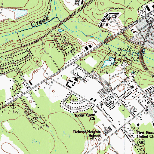 Topographic Map of Marantha Christian School, SC