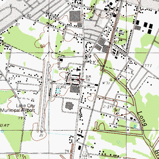 Topographic Map of Robinson Auditorium, SC