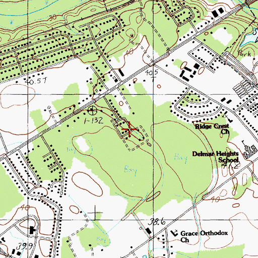 Topographic Map of Sunset Acres, SC