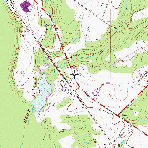Topographic Map of Twiggs, SC