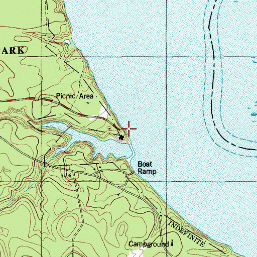 Topographic Map of Lewis Landing, SC