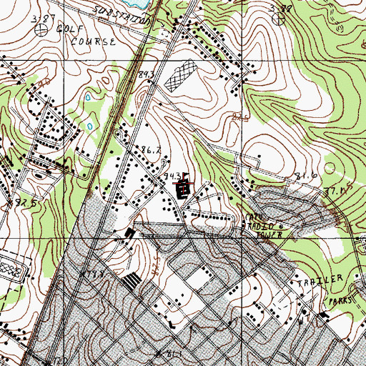 Topographic Map of Nix Elementary School, SC