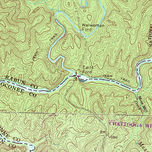 Topographic Map of Gates Store (historical), SC