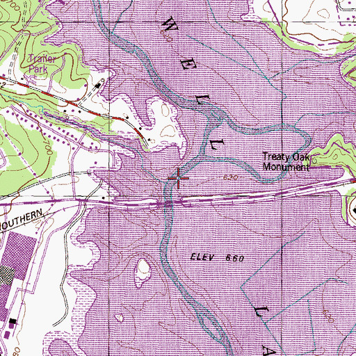 Topographic Map of Pickens Ferry (historical), SC