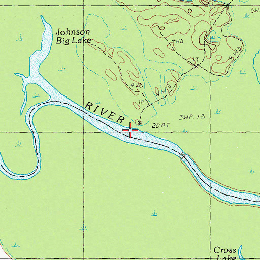 Topographic Map of Johnson Ferry (historical), SC
