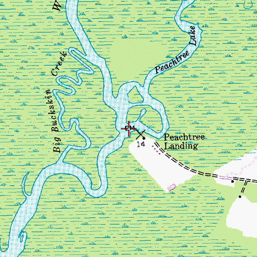 Topographic Map of Peachtree Ferry (historical), SC