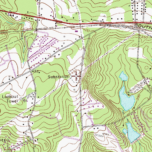 Topographic Map of Arthur Fire Tower (historical), SC