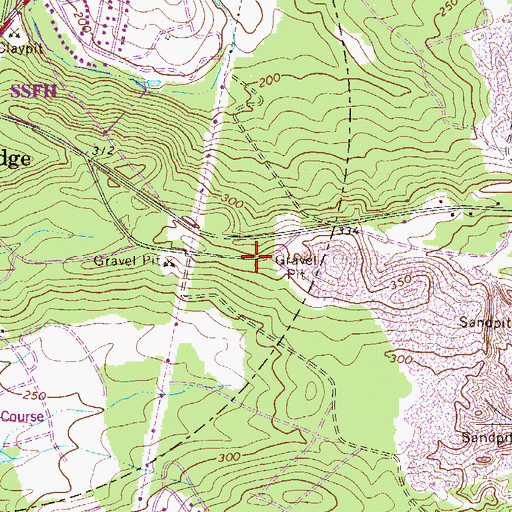 Topographic Map of Camp Moore (historical), SC