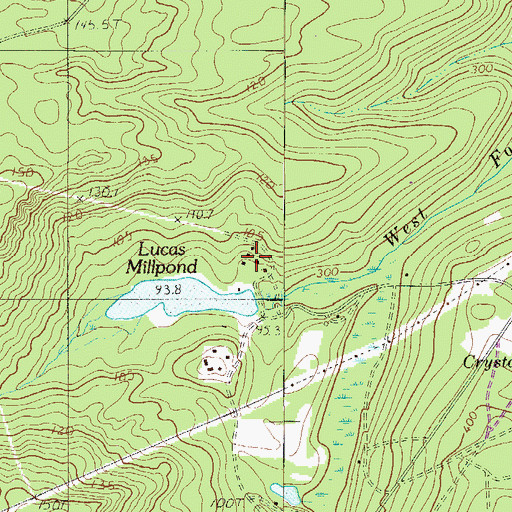 Topographic Map of Congaree Area Girl Scout Camp, SC