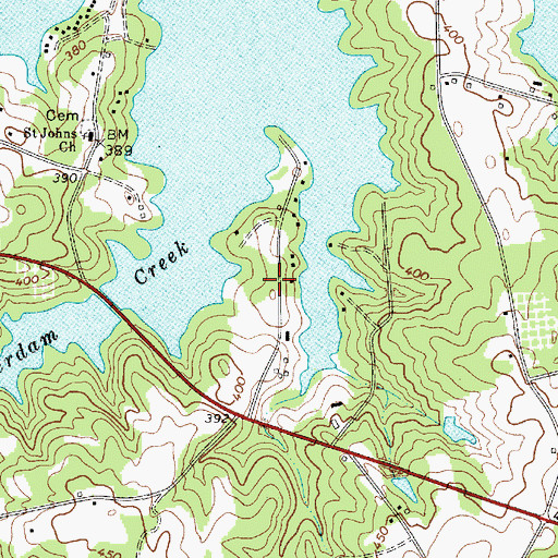 Topographic Map of Pine Point, SC