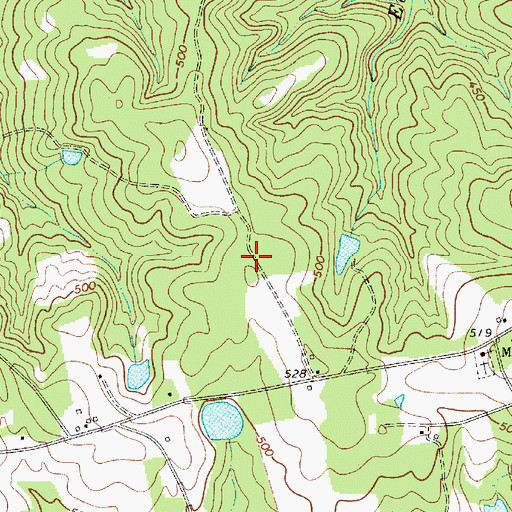 Topographic Map of Rollingwood, SC