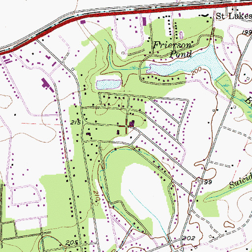 Topographic Map of Cherryvale, SC