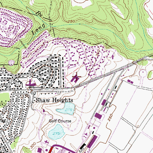 Topographic Map of High Hills Middle School, SC