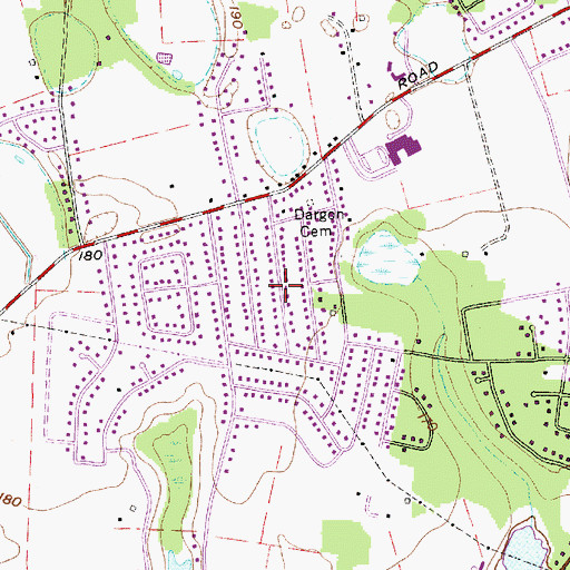 Topographic Map of Hilldale, SC
