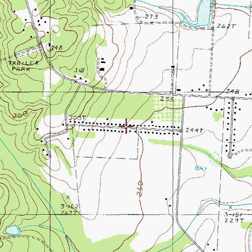 Topographic Map of Pecan Acres, SC