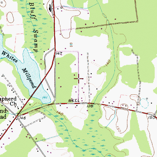 Topographic Map of Ranchland Ranchettes, SC
