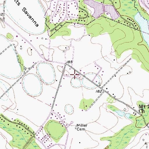 Topographic Map of Sellars Heights, SC