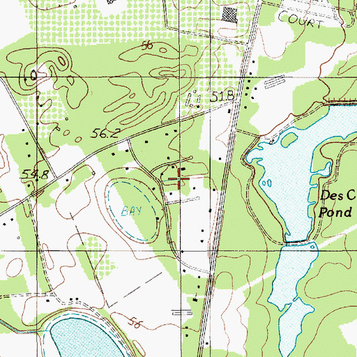 Topographic Map of Southgate, SC