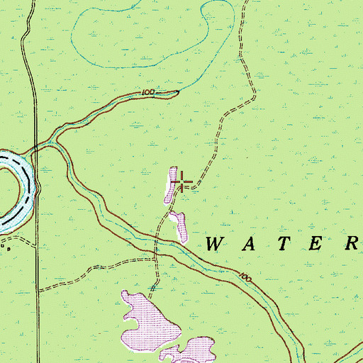 Topographic Map of Wateree Hunting Club (historical), SC