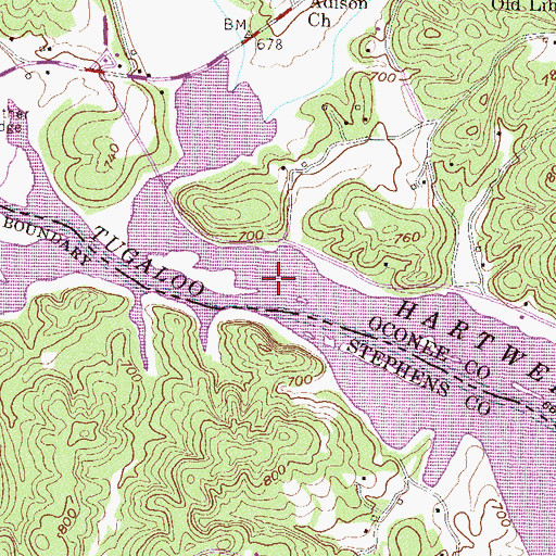 Topographic Map of Barton Creek, SC