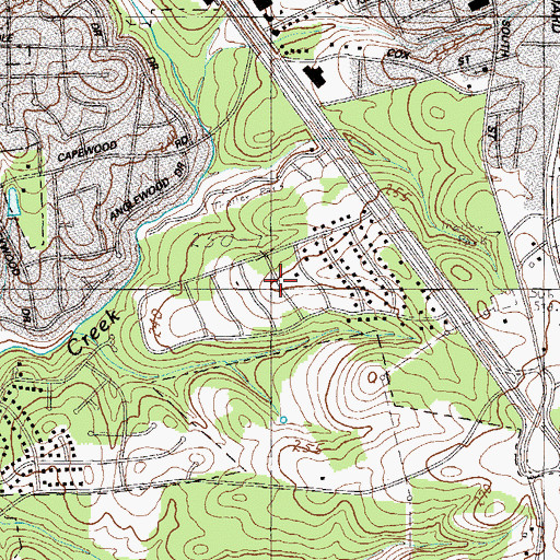 Topographic Map of Brentwood, SC