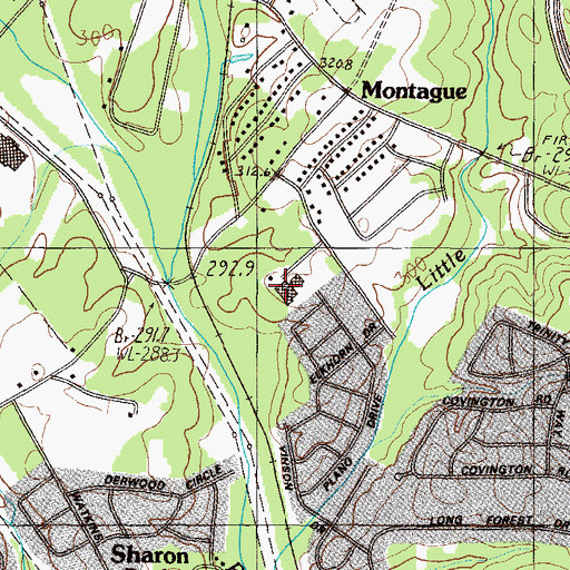 Topographic Map of Enoree Adult Vocational Center, SC