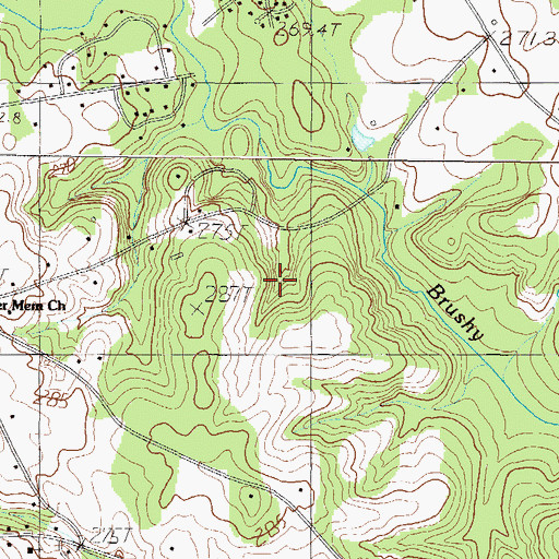 Topographic Map of Deerfield, SC