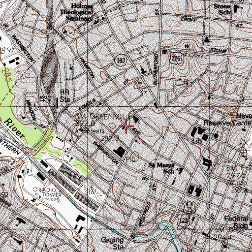 Topographic Map of Mattoon Presbyterian Church, SC