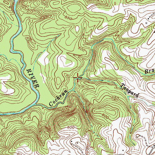 Topographic Map of Abbeville County, SC
