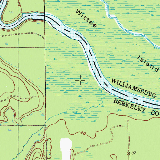 Topographic Map of Gregler Swamp, SC