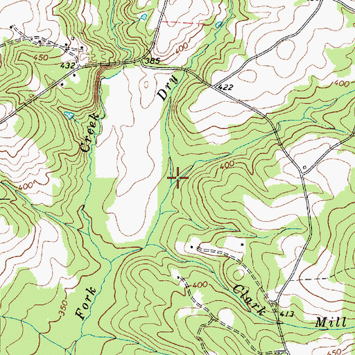 Topographic Map of Gum Branch, SC