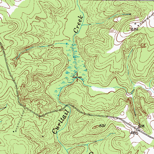 Topographic Map of Little Muckaway Creek, SC