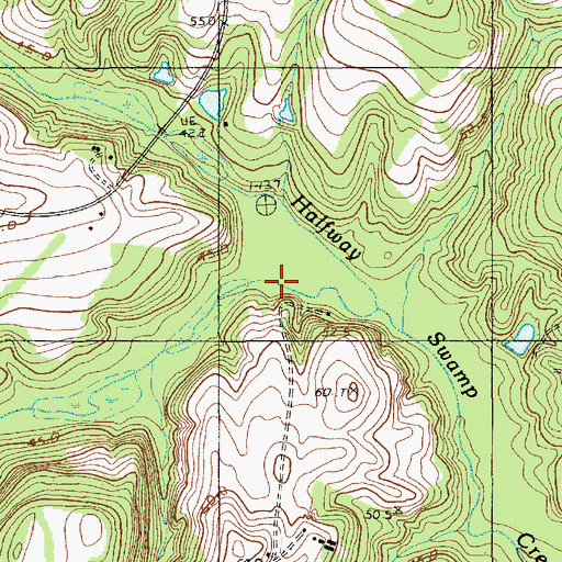 Topographic Map of Lyons Creek, SC