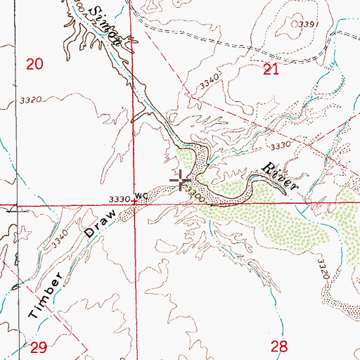Topographic Map of Timber Draw, AZ