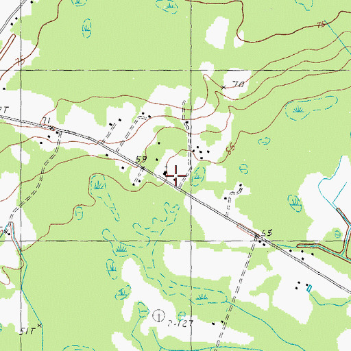 Topographic Map of Bethesda School (historical), SC