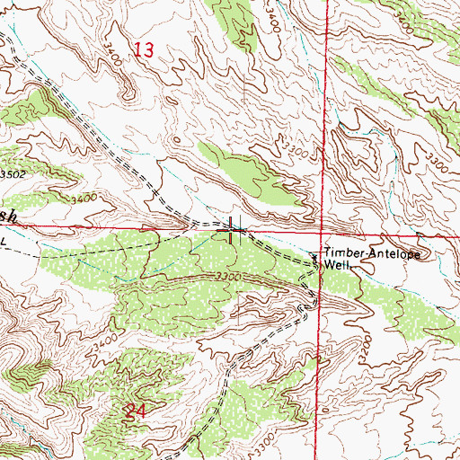 Topographic Map of Timber Wash, AZ
