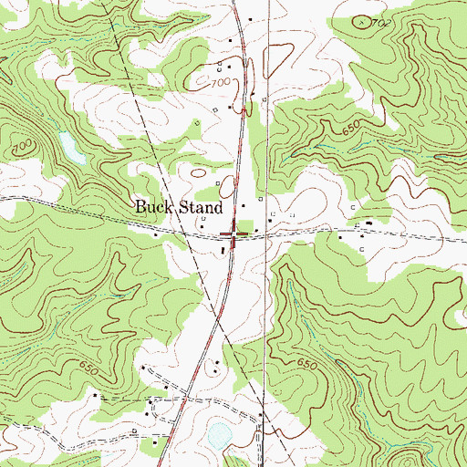 Topographic Map of Buck Stand, SC