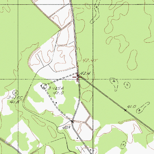 Topographic Map of Buckhead School (historical), SC