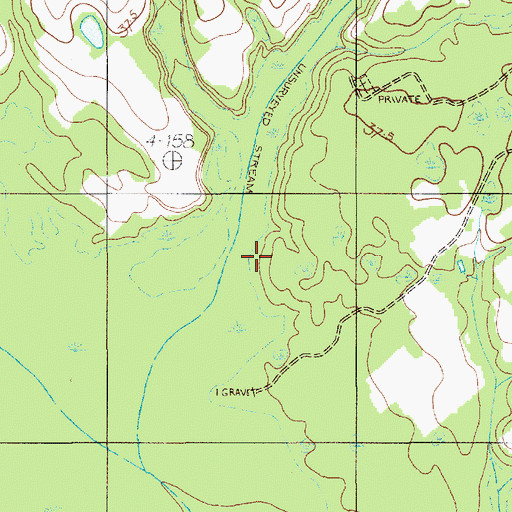 Topographic Map of Bush Branch, SC