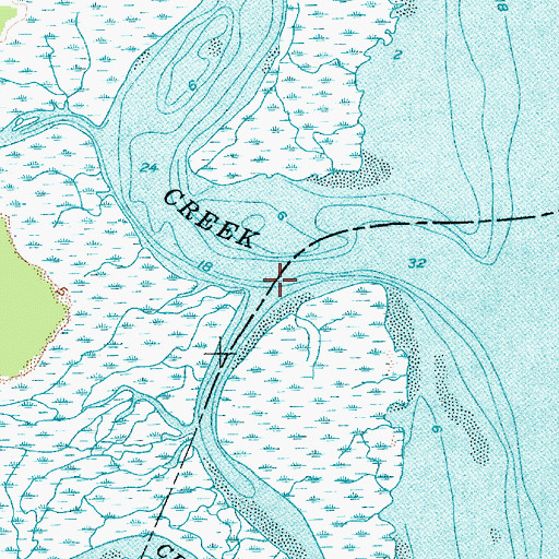 Topographic Map of Coles Creek, SC