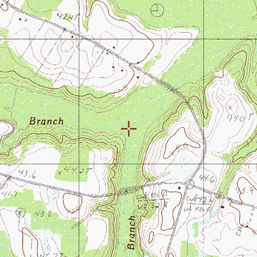 Topographic Map of Colston Branch, SC