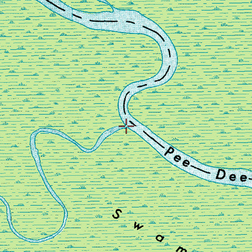 Topographic Map of Conch Creek, SC