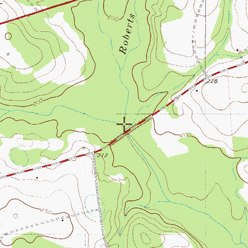 Topographic Map of Deadfall Swamp, SC