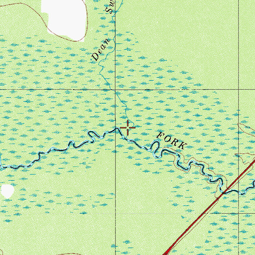 Topographic Map of Dean Swamp Creek, SC
