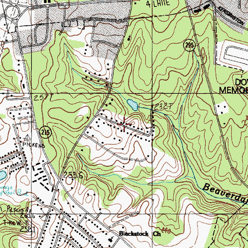 Topographic Map of Byron Terrace, SC