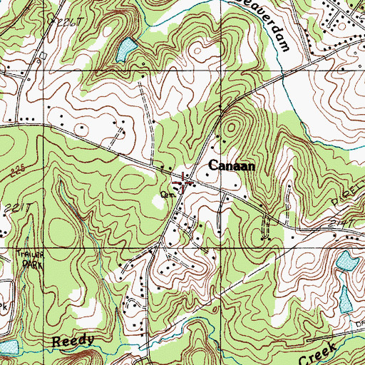 Topographic Map of Canaan Church, SC