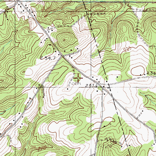 Topographic Map of Griffin Cemetery, SC